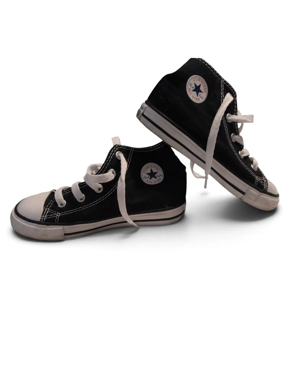 Converse Kids Black & White High Top Sneakers